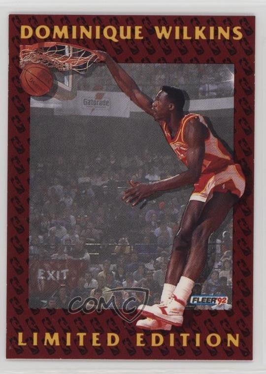 1991-92 Fleer Dominique Wilkins Limited Edition Dominique Wilkins #1 HOF