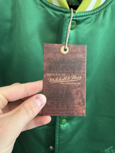 Supreme X Mitchel & Ness Green Varsity Jacket LARGE - Bild 6 von 10
