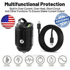 100W Mini Car Charger 2-Port Adapter Cable For Samsung Note Z Fold Flip 7 6 5 4
