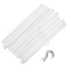  12 Pcs Hanging Closet Organizer Shirt Hangers Clothes Pants White