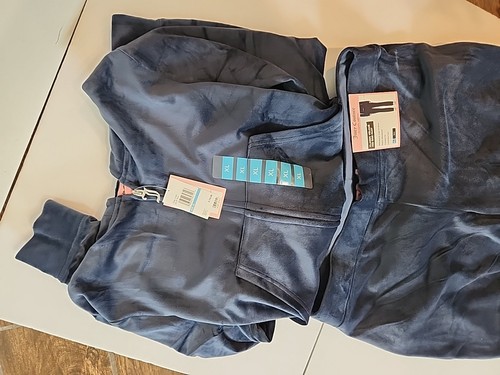 Juicy couture Velour Tracksuit Navy Set Y2K Regal Blue Sz XL $229 NWT - Picture 10 of 10