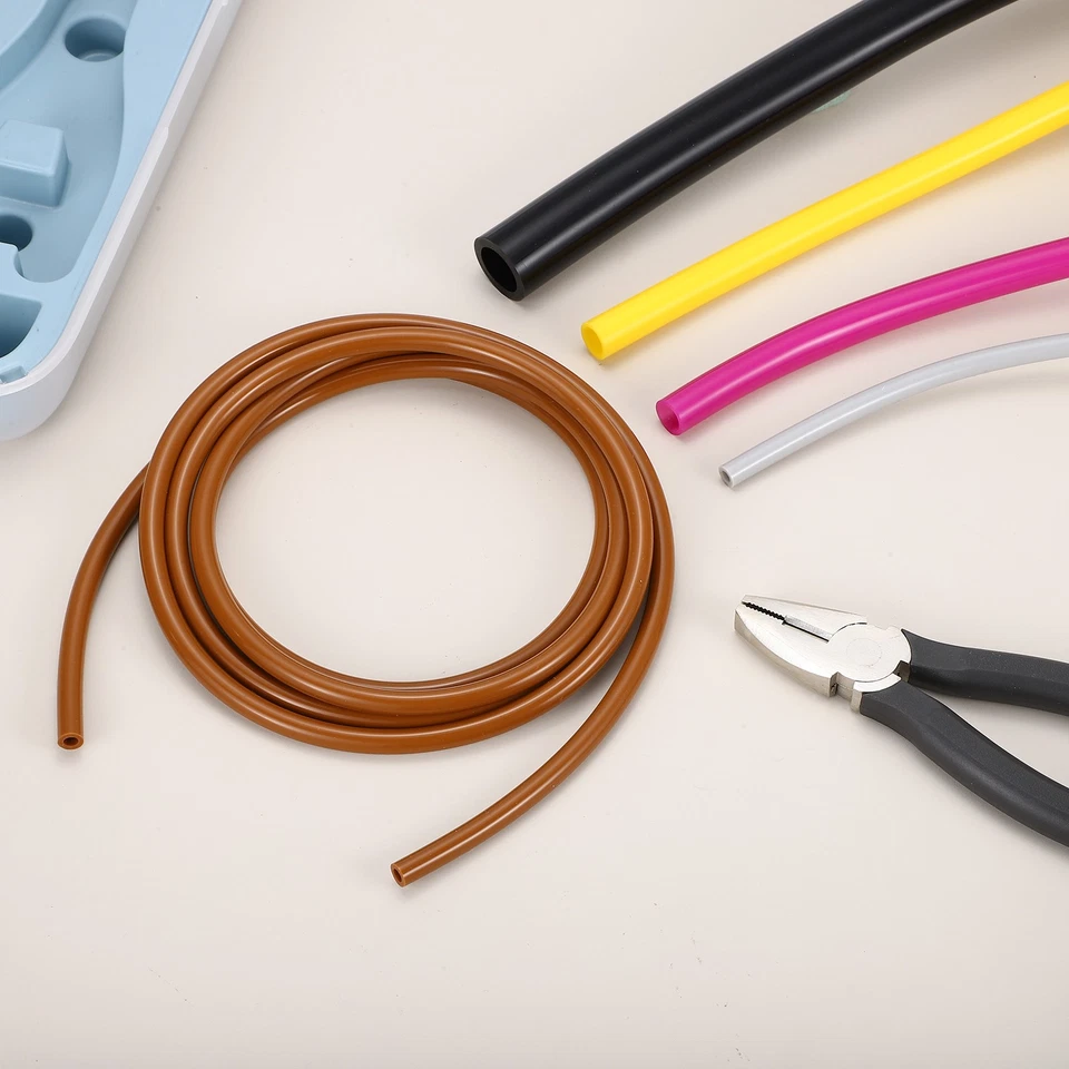 Silicone Tubing, 1/4"(6mm) ID x 3/8"(9mm) OD 16.4Ft Rubber Tube Air Hose Black - Image 4 of 4