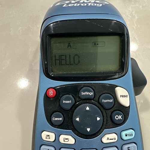 Dymo LetraTag LT-100H Handheld Portable Electronic Label Maker Machine Tested - Picture 3 of 7