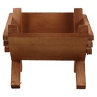 Mini Manger Ornaments Christmas Wooden Baby Jesus Nativity Supplies