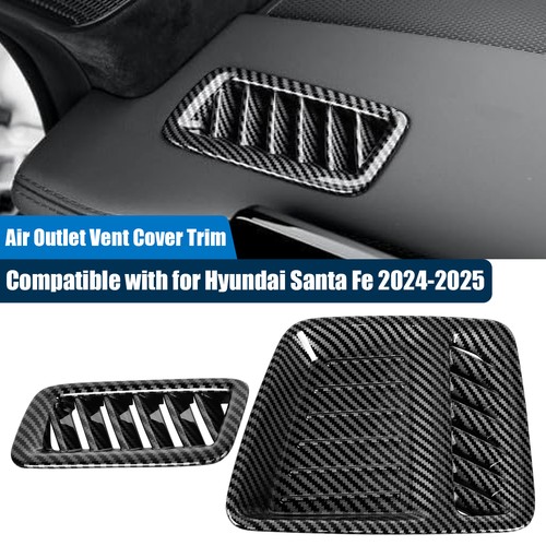 Carbon Style Dashboard Side Air Vent Outlet Cover Trim For Hyundai Santa FE 2024 - Bild 1 von 7