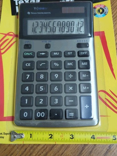 Vintage Texas Instruments TI-5018 SuperView Solar Calculator. NIB - Picture 10 of 11