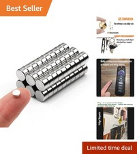 Compact 60 Pack Round Magnets Ideal for Home, Office, and Craft Projects