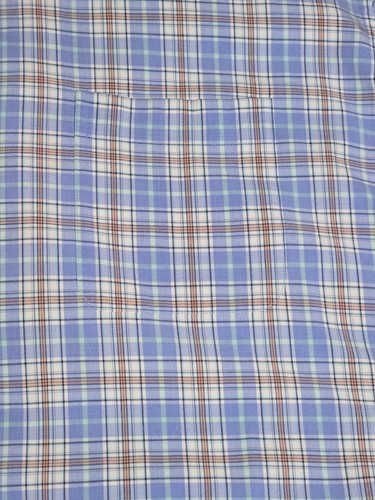 Peter Millar Seaside Blue Plaid Cotton Silk Short Sleeve Button Up Shirt Sz XXL - Picture 4 of 9