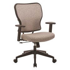 Deluxe 2 to 1 Mechanical Chair in Latte Fabric with Adjustable Arms