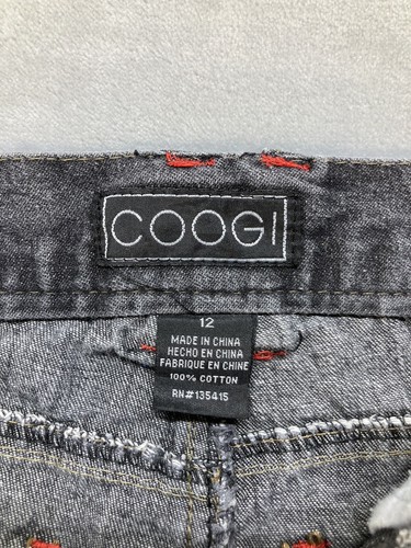 Vintage Coogi Boys Washed Black Jean Shorts Size 12 - Picture 5 of 9