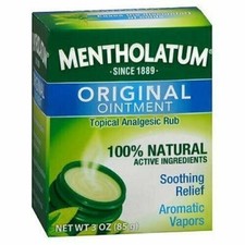 Mentholatum Original Ointment Topical Analgesic Rub Soothing Relief 3oz 2 Pack