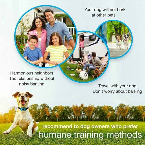 Anti Bark Dog Training Collar Sound Vibrate Auto Stop Barking USB Rechargeable - Picture 9 of 12