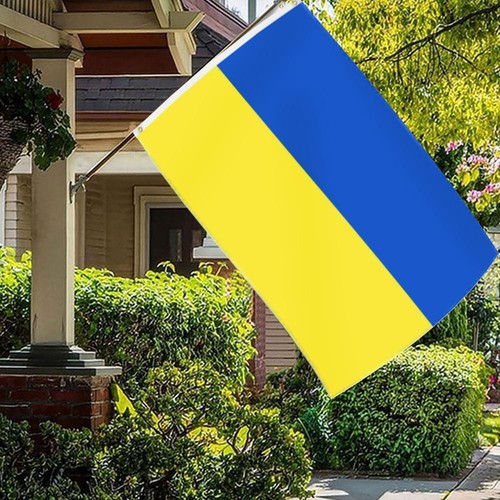 3x5 Ukraine Plain Premium Quality Flag Ukrainian House Banner Grommets8 - Bild 8 von 12