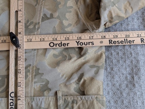 Studio IKO Blazer Women US 6 Green Brown Camouflage Belted Double Breasted Italy - Picture 9 of 13