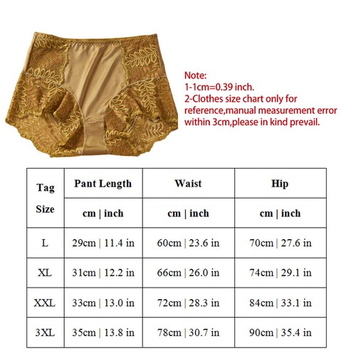 Ladies Women Sexy Silky Satin Knickers Panties Lace High Waist Brief Underwear🎀 - Picture 2 of 32