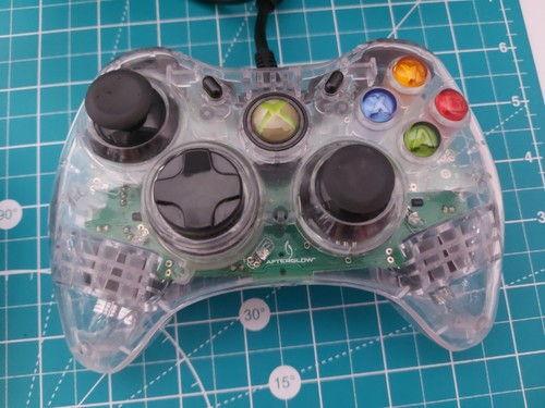 Afterglow Crystal Clear See Through Microsoft Xbox 360 Controllers Lot of 2 - Picture 2 of 8
