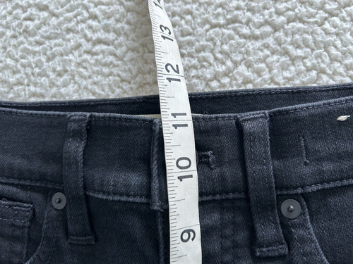 Madewell $138 Stovepipe Jeans High-Rise Straight Leg Stretch Black Rinse Sz 26 - Picture 11 of 14