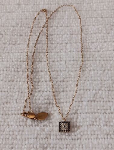 MEIRA T Atemberaubend! Diamant und Saphir 14K Gelbgold Halskette 18" - Bild 5 von 7