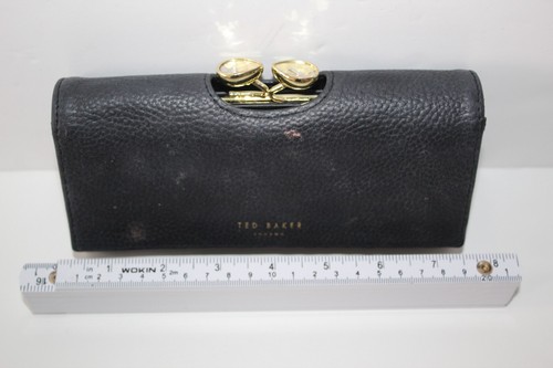 Cartera monedero Ted Baker Tear Drop cristal bobble para mujer cuero guijarro negro - Imagen 9 de 19