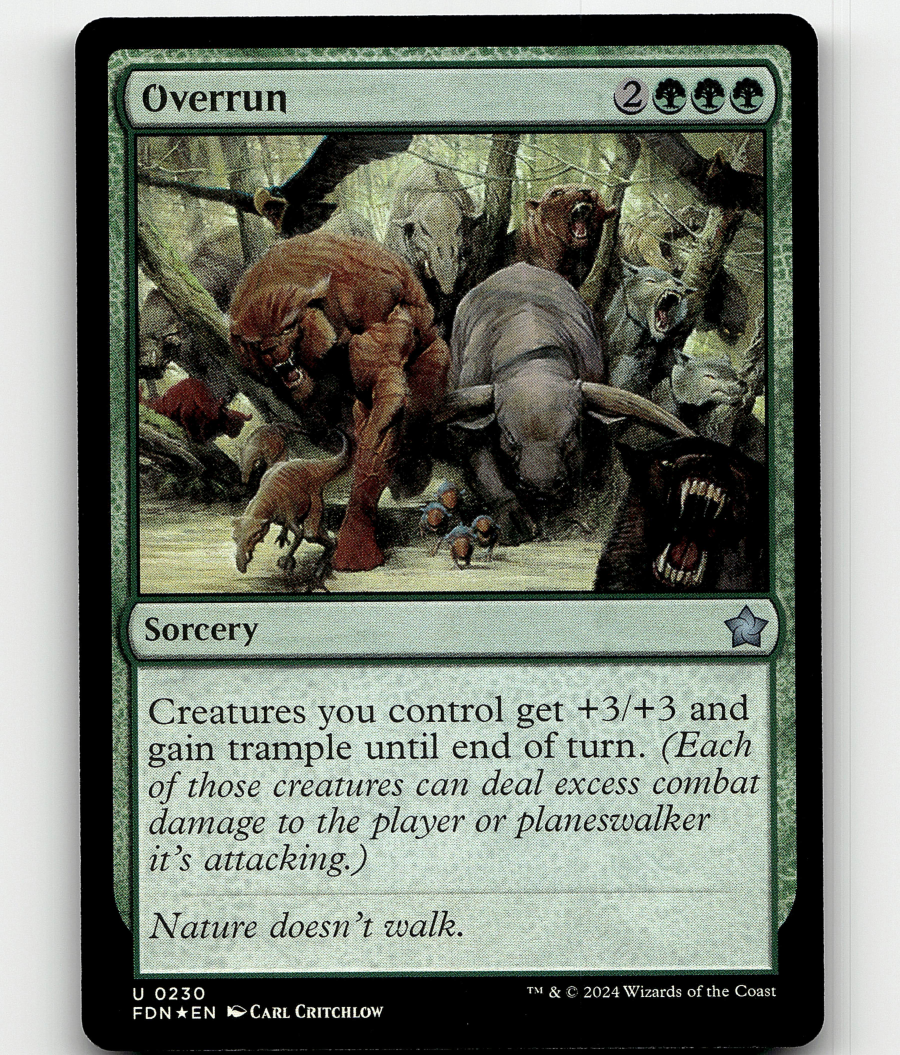 overrun cards mtg Overrun - Magic card (3431)