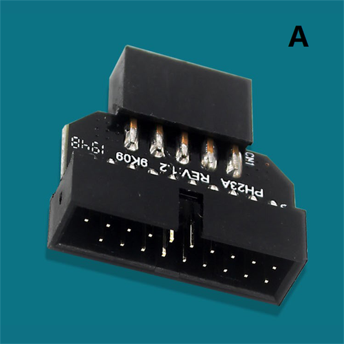 New Panel Plug Connector USB3.0 19-pin To USB2.0 9-Pin Adapter For Motherboard - Afbeelding 7 van 14