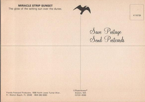 Fort Walton Beach Florida Continental Chrome Postcard - Picture 2 of 2