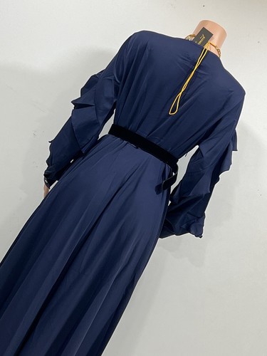 Damen Burka Muslim Kleid, Abaya Langes Kleid, Langarm Western Party Wear Dress - Bild 5 von 12