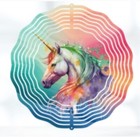 8 Inch Aluminium Unicorn Wind Spinner, Wind Spinner, Unicorn Gift Ideas