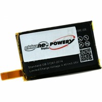 Akku Kompatibel Mit Fitbit Typ 261827 3,85V 150Mah/0,6Wh Li-Polymer Schwarz