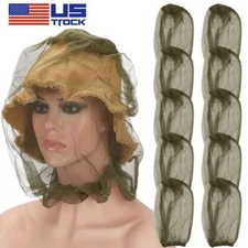 Anti-Mosquito Bug Bee Insect Head Net Hat Cap Sun Protection Fishing Hiking NEW