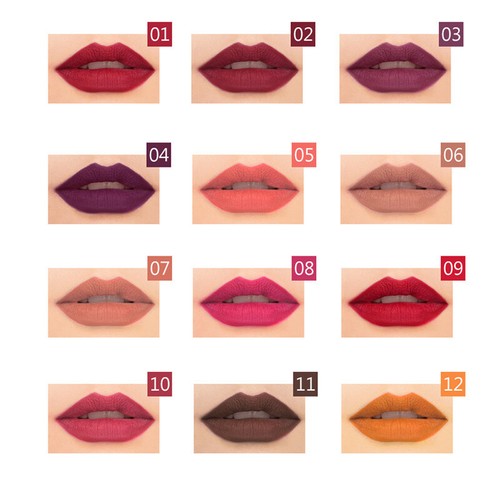 Women Waterproof Lipstick Long Lasting Matte Lip Liner Pencil Lip Pen Set - Picture 4 of 8