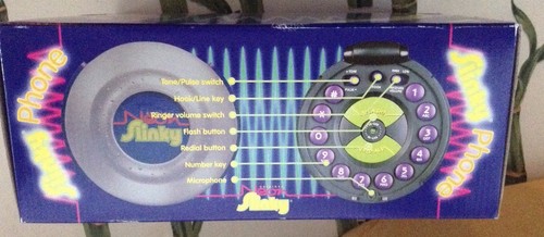 1999 Neon Slinky Telephone New in Box Great Gift! - Picture 5 of 9