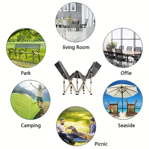 75 Zoll tragbares Klappbett - Schwerlast, 600 Pfund Tragfähigkeit, Outdoor Camping - Bild 4 von 7