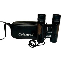 Celestron Binoculars 10x25 Mulit-Coated Field w/ Case Made in Japan Vtg.