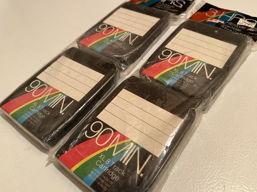 (2) Twin Pack 8-Track INTERMAGNETICS ~ 90 MIN ~ BLANK TAPES ~ SEALED ~ 4 tapes! - Picture 2 of 9