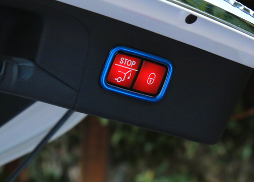 For Mercedes-Benz GLC 2016-2021 Steel Blue Tailgate Rear Door Button Cover Trim - Picture 4 of 6