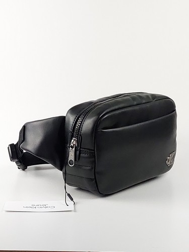 CALVIN KLEIN JEANS WAISTBAG PACK TRAVEL BAG SOFT MOTO BLACK CK LOGO RRP £85 - Picture 4 of 18