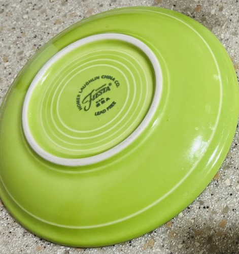 "Plato platillo Fiesta 6"" verde chartreuse 1998 color limitado funcionamiento!" ¡Retirado! - Imagen 3 de 4