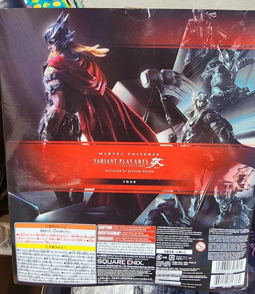 *DAÑOS EN CAJA* ¡NUEVO! ¡VENDEDOR DE ESTADOS UNIDOS! Thor Universo Marvel - Figura Variante PlayArts Kai Foto 2 de 2