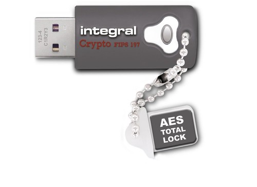 8GB Integral Crypto Drive FIPS 197 USB3.0 Flash Drive AES 256-bit HW Encryption - Picture 4 of 4