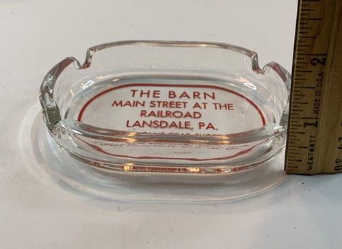 Vintage Ashtray The Barn Main Street & Railroad Lansdale PA Advertising - Picture 7 of 16