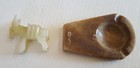 MARBLE DONKEY ASHTRAY Burro Vintage Cigarette Tobacciana Brown L@@k — photo 3