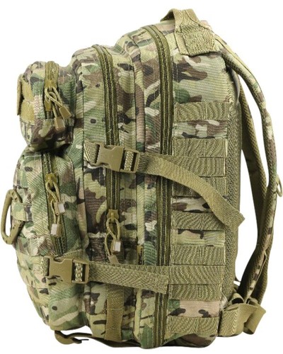 28L Molle Assault Pack Ejército Cadete Mochila 3 Nivel Bolsa de Día MTP SAS Camuflaje Negro - Imagen 8 de 32