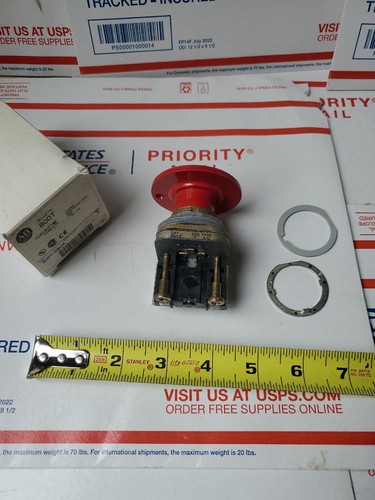 Allen Bradley 800T-D6JA Jumbo Mushroom head push button Ser T Red NEW, S2 - Picture 13 of 24