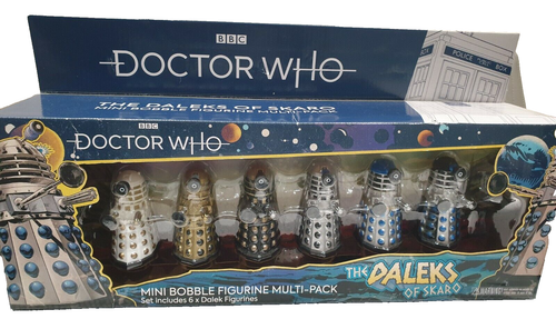 Doctor Who The Daleks of Skaro Bobble Figure 6 Pack Gift Set NEW Dr Who BBC - Picture 2 of 8