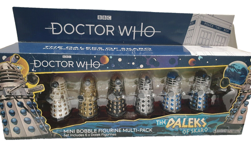 Doctor Who The Daleks of Skaro Bobble Figure 6 Pack Gift Set 3 Inch NEW - Picture 1 of 6