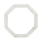 24 In X 24 In Fixed Octagon Geometric Vinyl Insulated Window White Tafco Windows