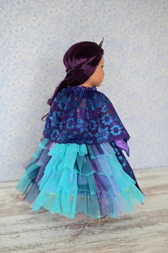 Printed Pattern 18" Doll Clothes American Girl Holiday Gala Christmas Dress Gown - Picture 6 of 8