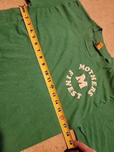 Vintage Tplus Mothers Finest Green Large Kurzarm Shirt - Bild 9 von 16
