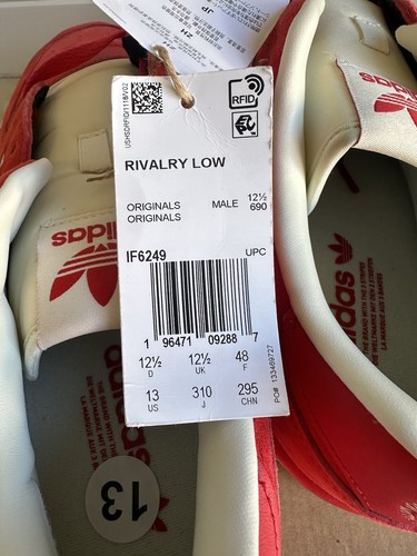 Adidas Rivalry Low 'Scarlet' IF6249 Uomo Taglia 13 - Foto 4 di 6